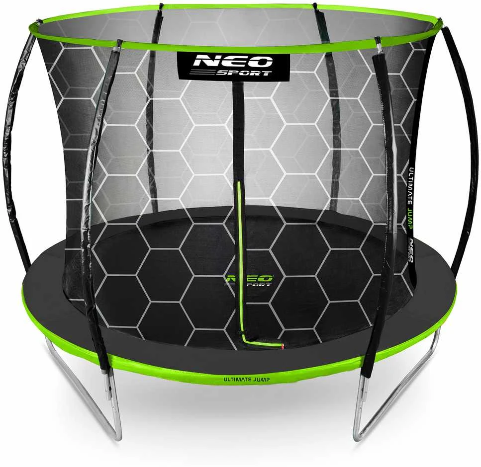 Profiliuotas sodo batutas 8 pėdų / 252 cm su vidiniu Neo-Sport tinkleliu