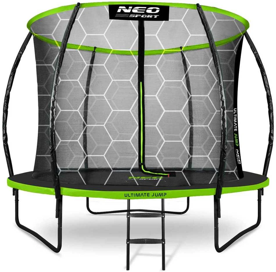 Profiliuotas sodo batutas 8 pėdų / 252 cm su vidiniu Neo-Sport tinkleliu