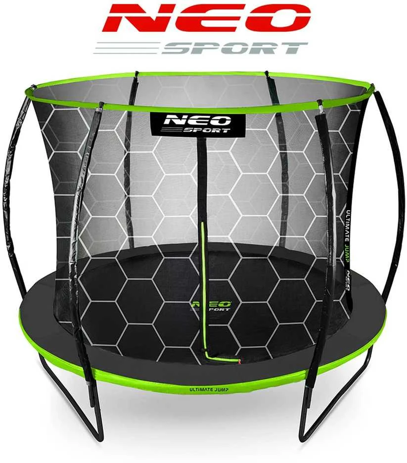 Profiliuotas sodo batutas 8 pėdų / 252 cm su vidiniu Neo-Sport tinkleliu