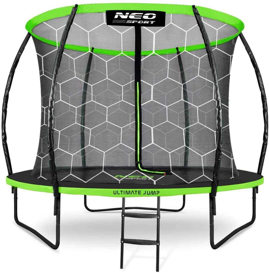 Profiliuotas sodo batutas 8 pėdų / 252 cm su vidiniu Neo-Sport tinkleliu