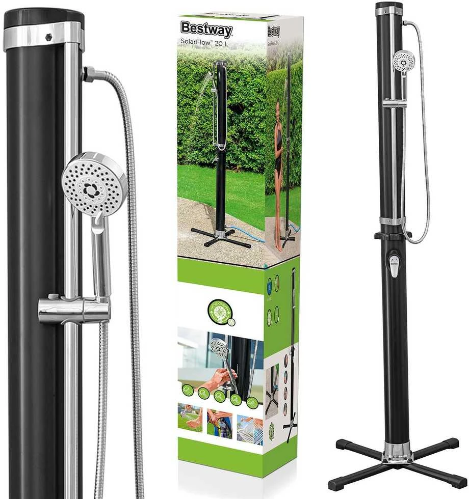 Saulės energija šildomas sodo dušas Bestway 58695 – 20L