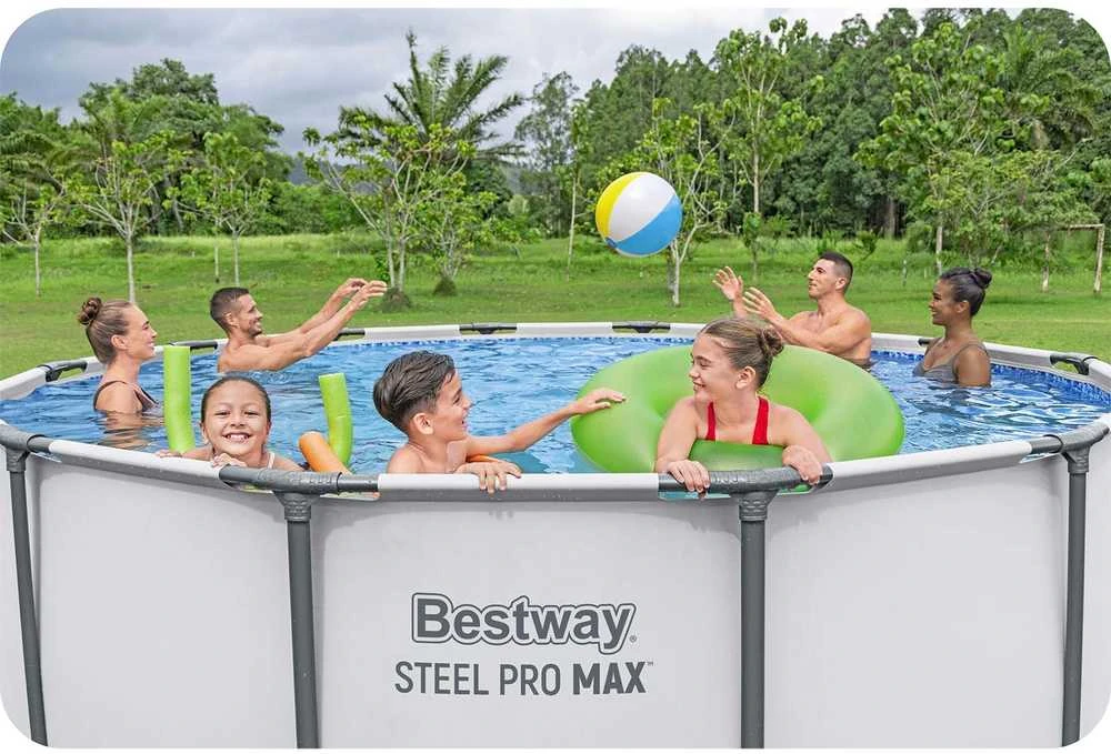 Rėminis baseinas 13 FT 396 x 122 cm plieno Pro Max BESTWAY
