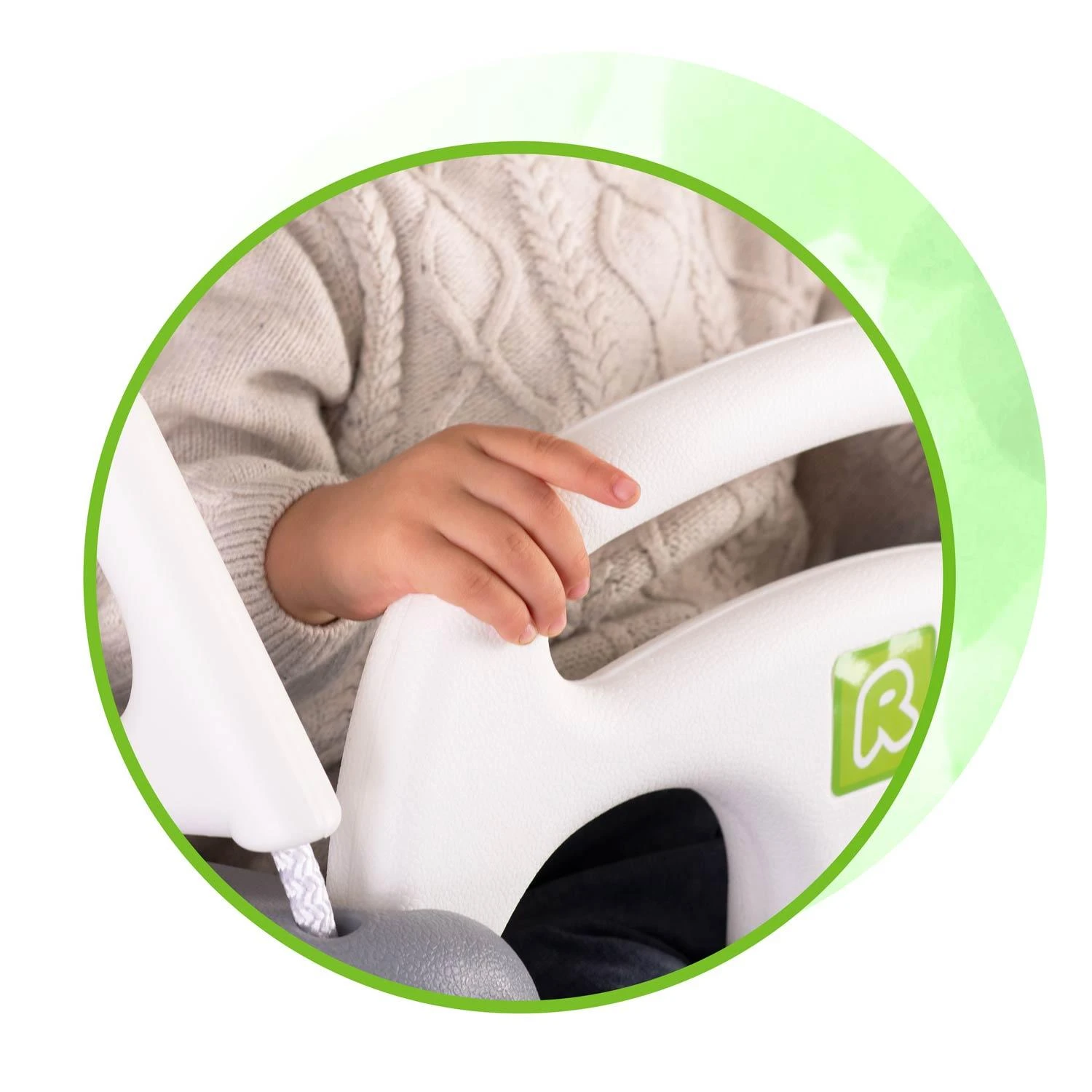 Ricokids 3in1 pilkai balta sūpynė kibirėlis