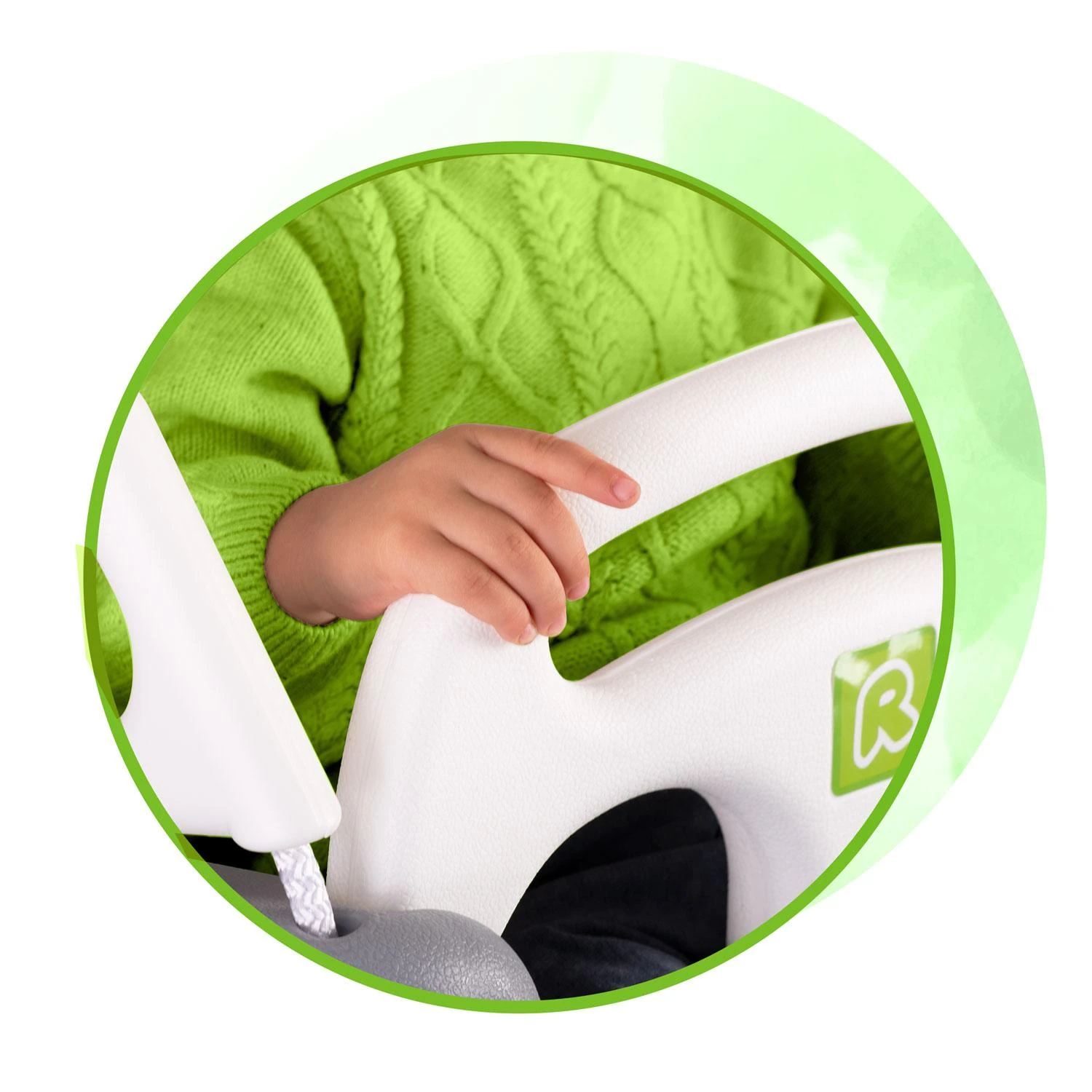 Ricokids 3in1 pilkai balta sūpynė kibirėlis