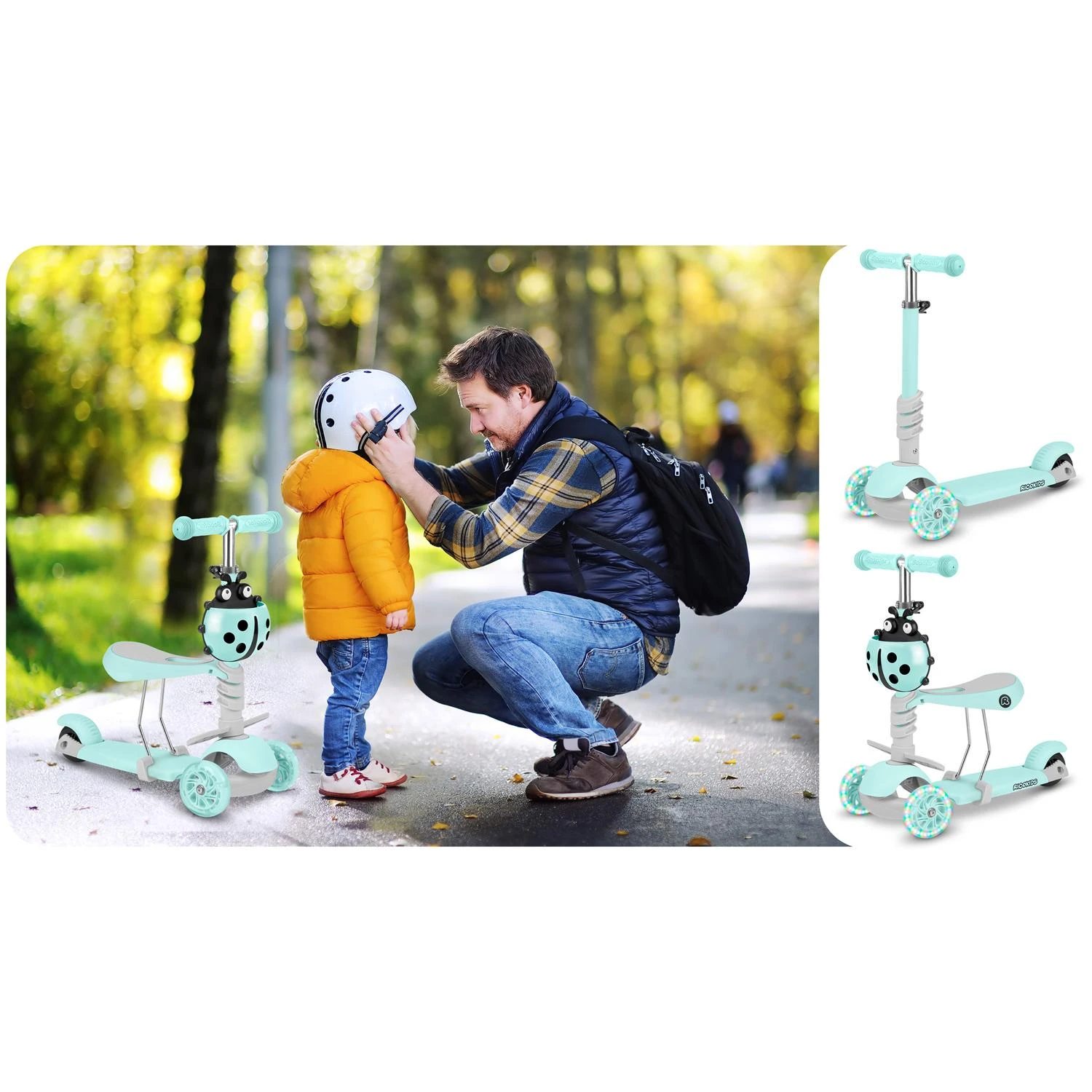 Triratis paspirtukas Ricokids Buggy