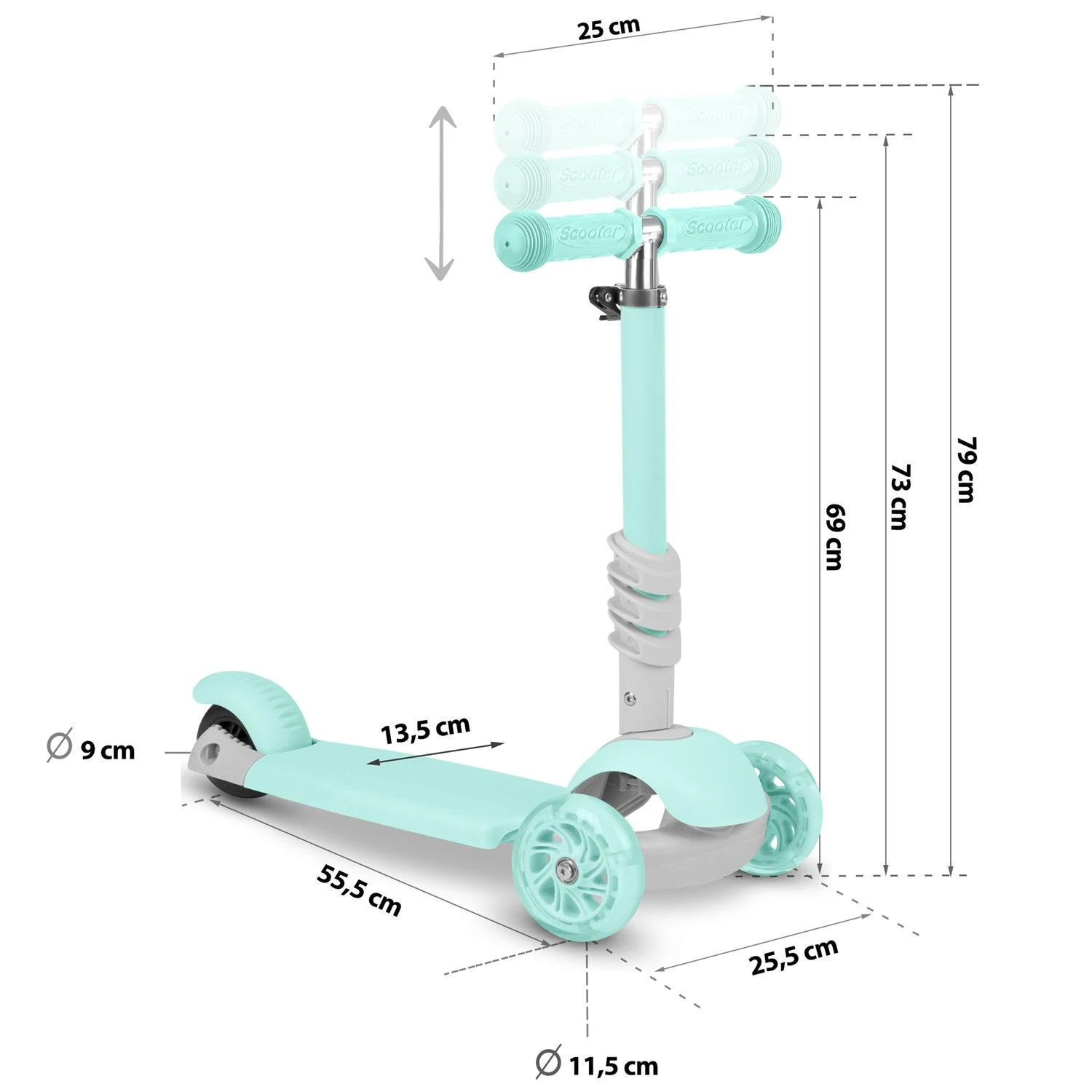 Triratis paspirtukas Ricokids Buggy
