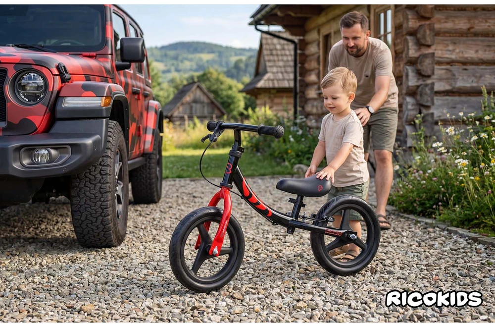 Ricokids Fun Adventure vaikiškas balansinis dviratukas