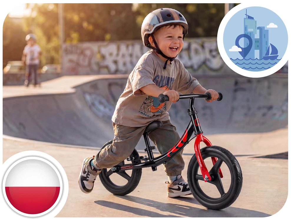 Ricokids Fun Adventure vaikiškas balansinis dviratukas