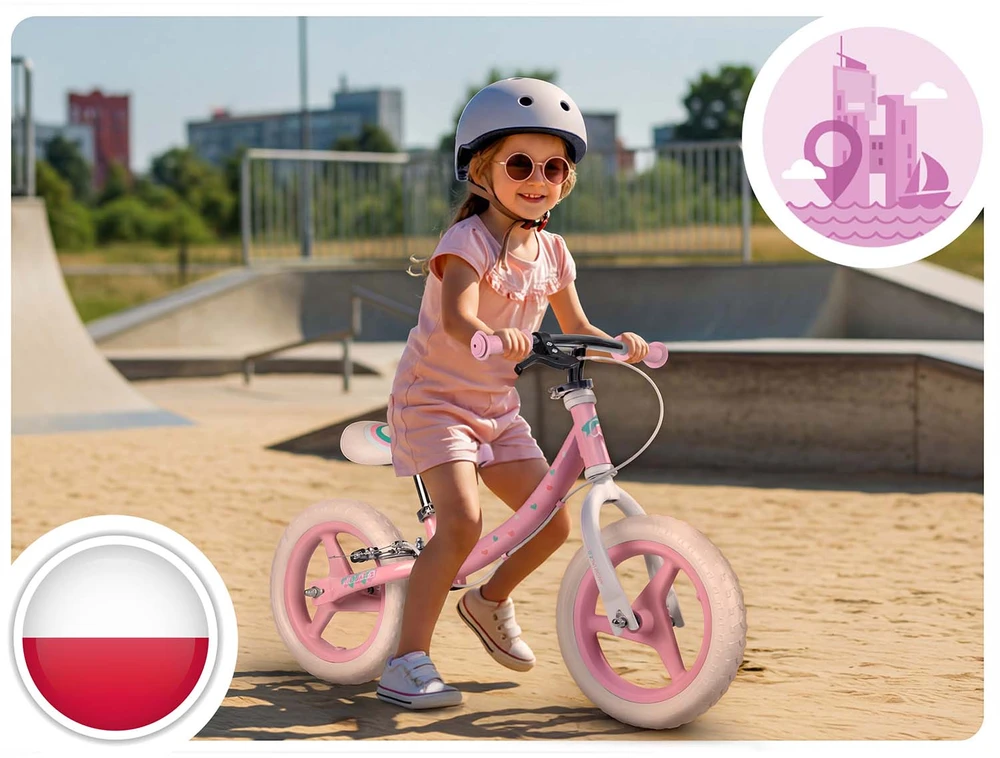 Ricokids „Fun Adventure“ vaikiškas balansinis dviratis