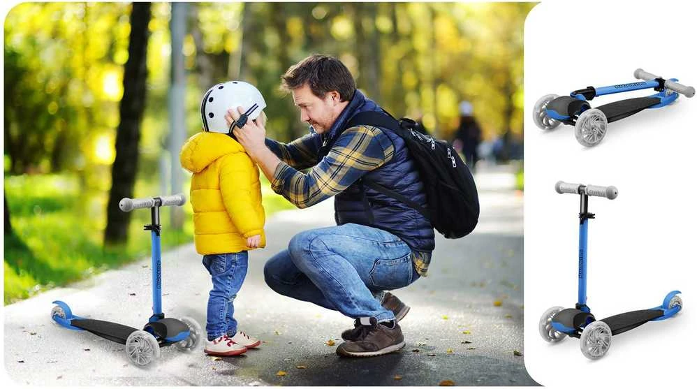 Ricokids Loco triratis paspirtukas - mėlynas