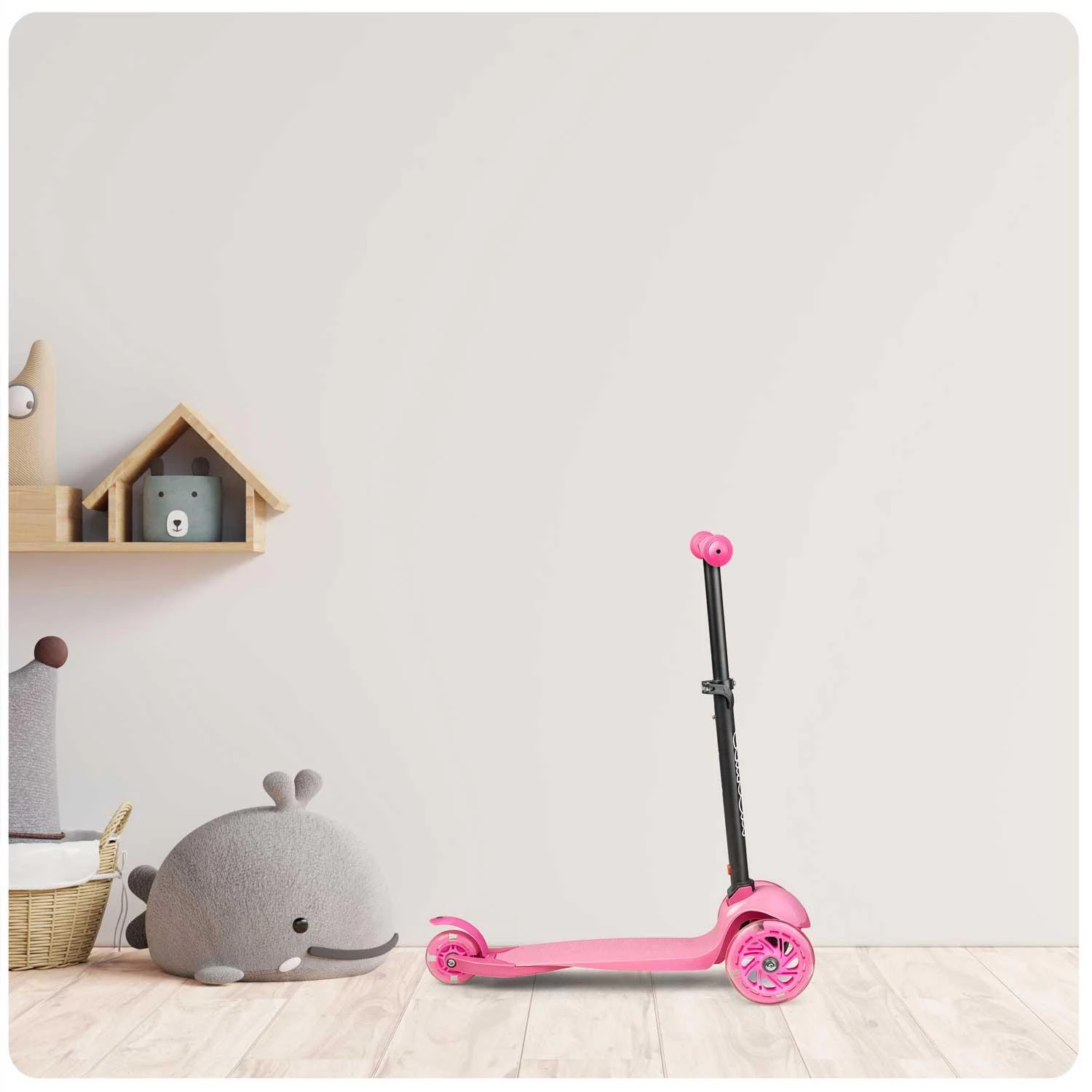 Ricokids Loco triratis paspirtukas - rožinis