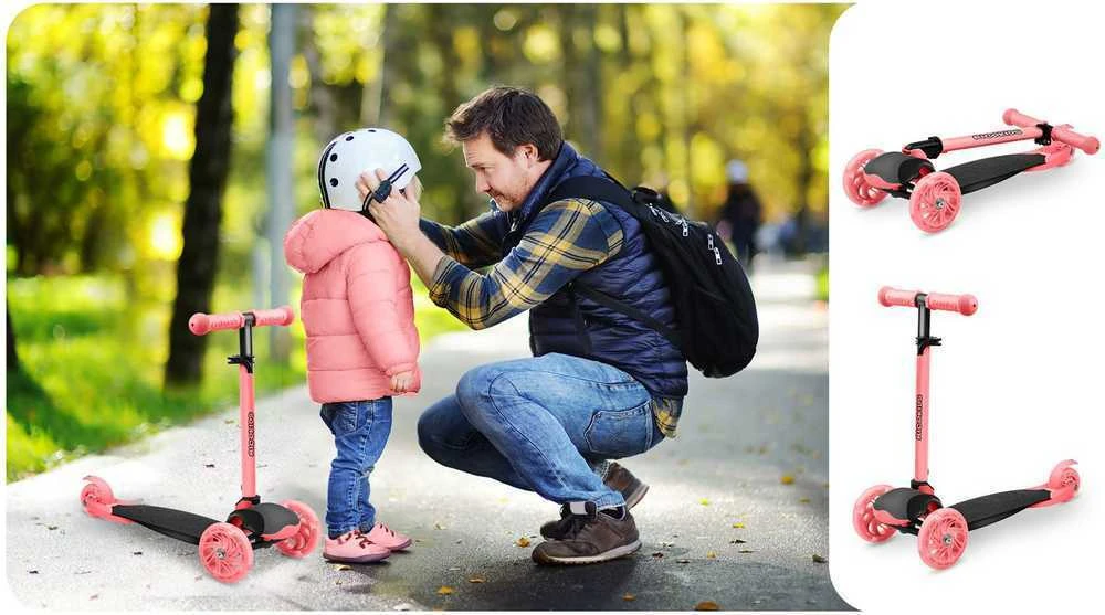Ricokids Loco triratis paspirtukas - rožinis