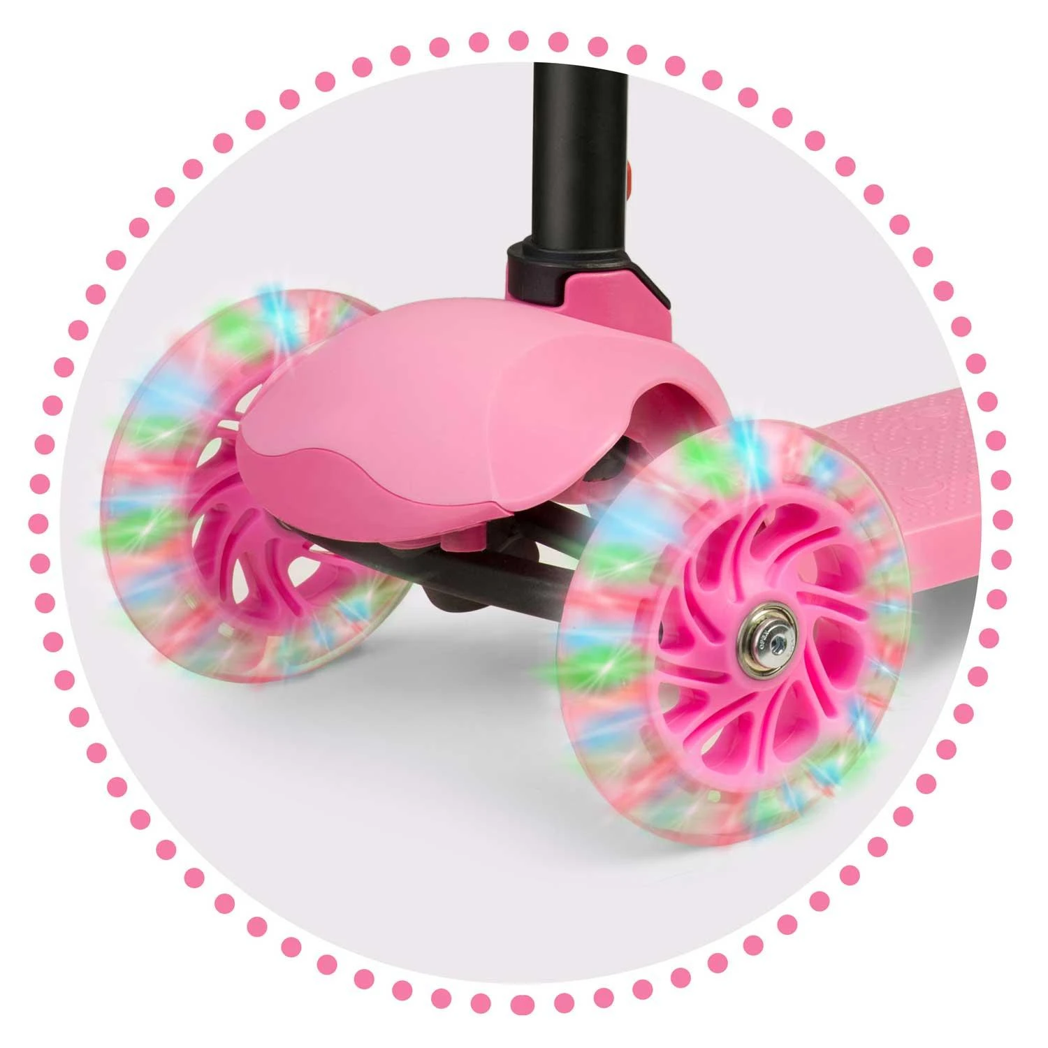 Ricokids Loco triratis paspirtukas - rožinis
