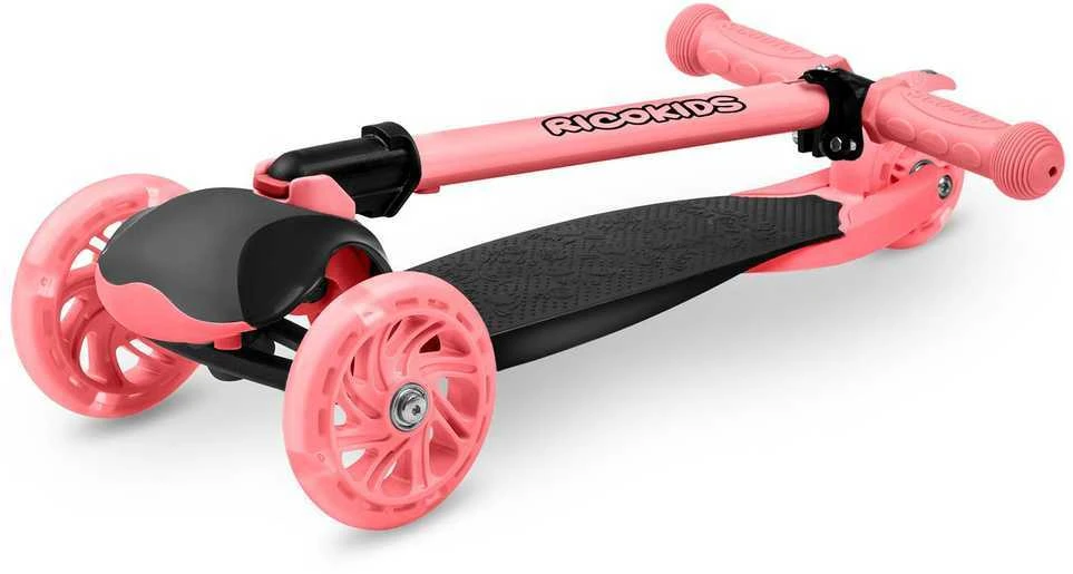 Ricokids Loco triratis paspirtukas - rožinis
