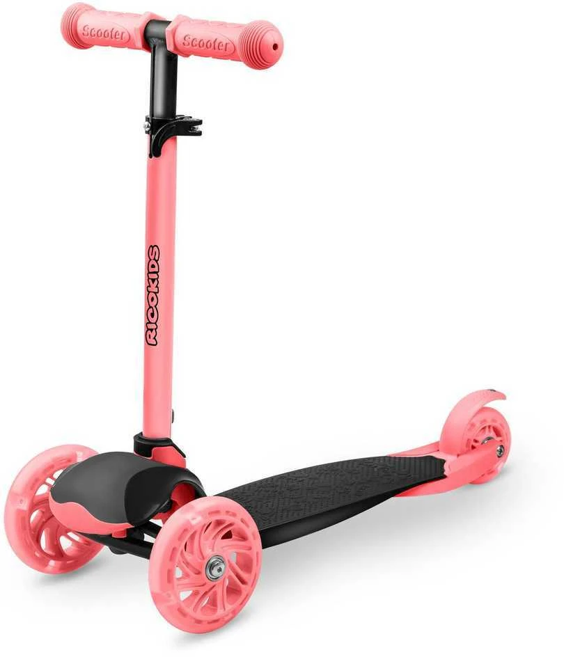 Ricokids Loco triratis paspirtukas - rožinis