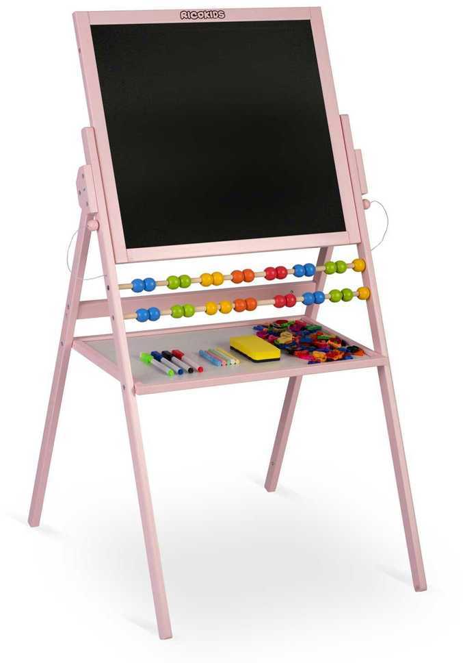 Ricokids magnetinė kreidinė lenta, besisukanti - rožinė