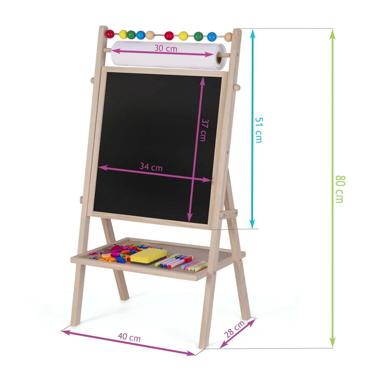 Magnetinė sukamasis kreidinė lenta Ricokids