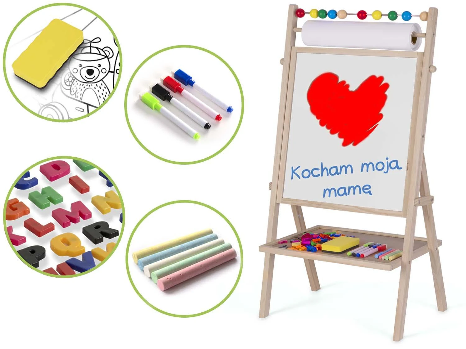 Magnetinė sukamasis kreidinė lenta Ricokids