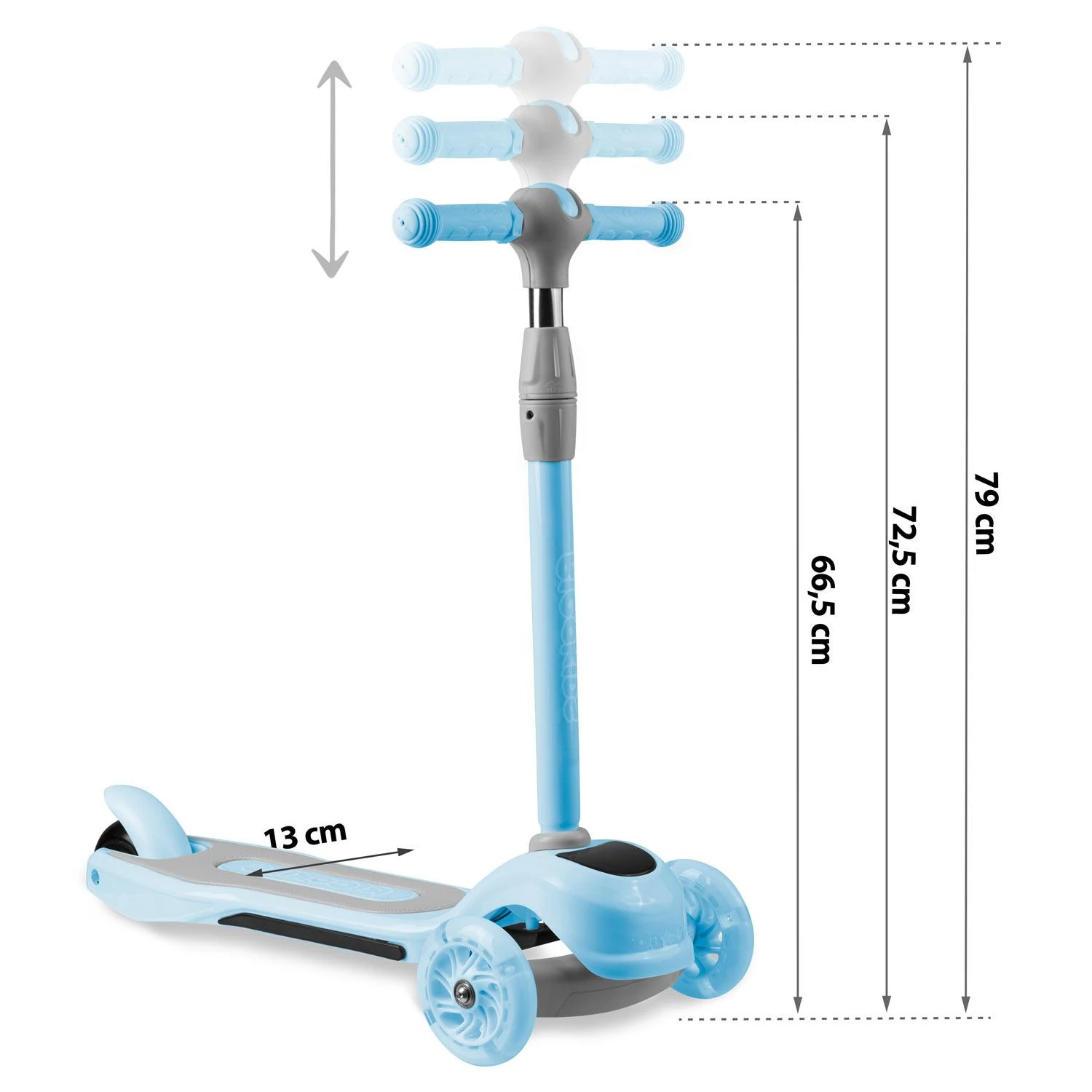 Ricokids Piko triratis paspirtukas - mėlynas
