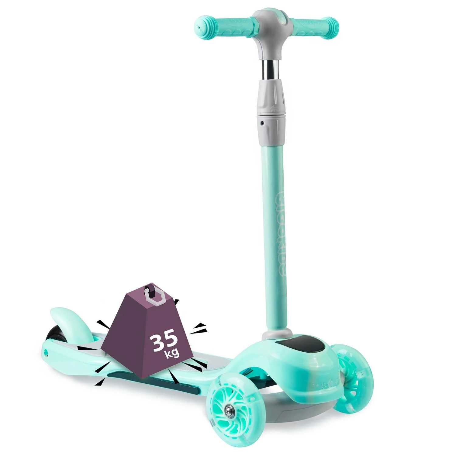Ricokids Piko triratis paspirtukas, mėtinė spalva