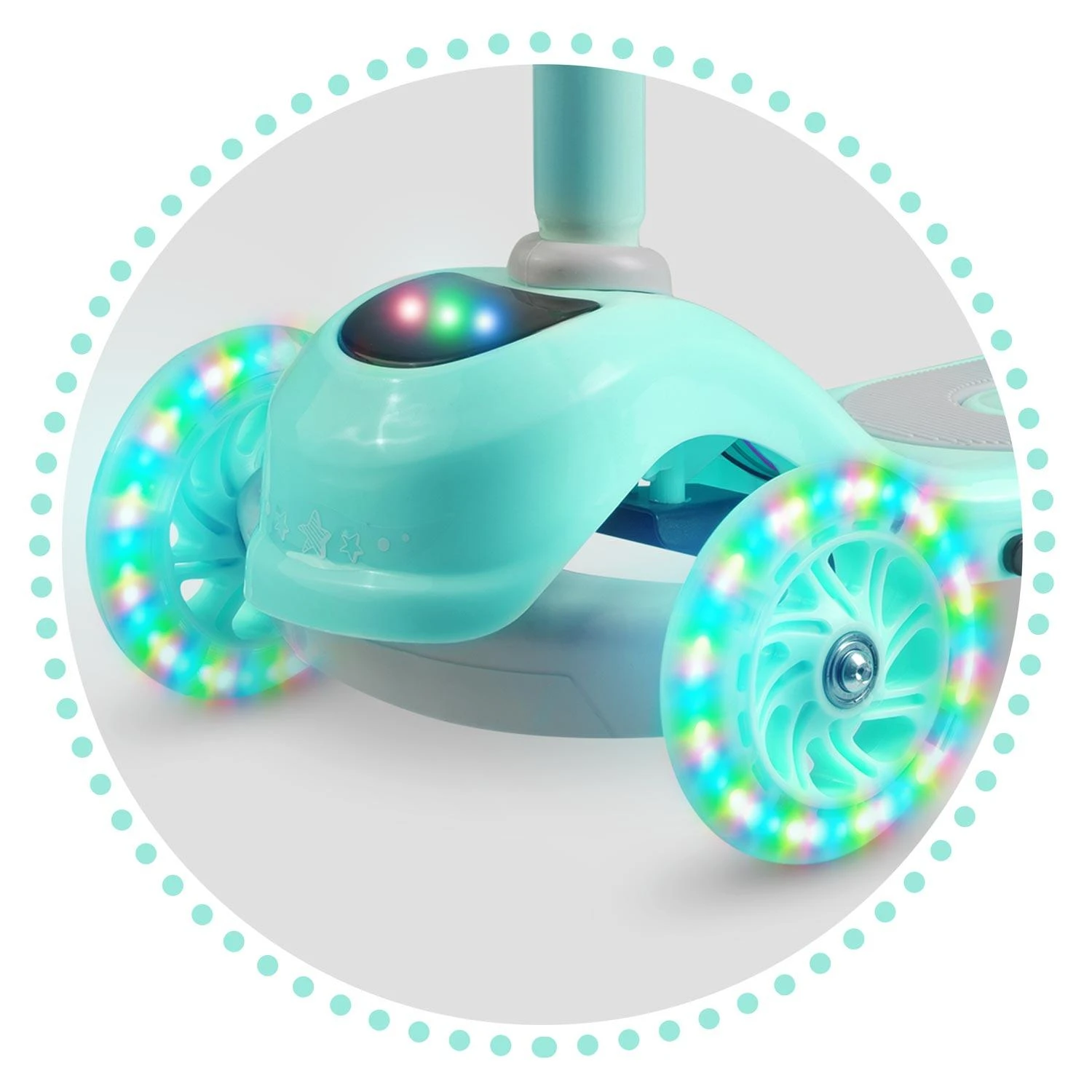 Ricokids Piko triratis paspirtukas, mėtinė spalva