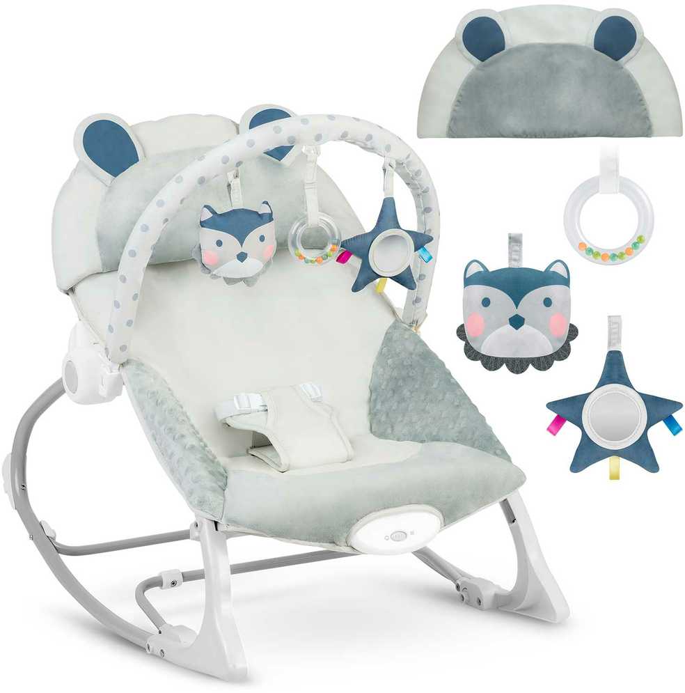 Ricokids šokinėjimo lovelė su vibracija - viržių spalvos
