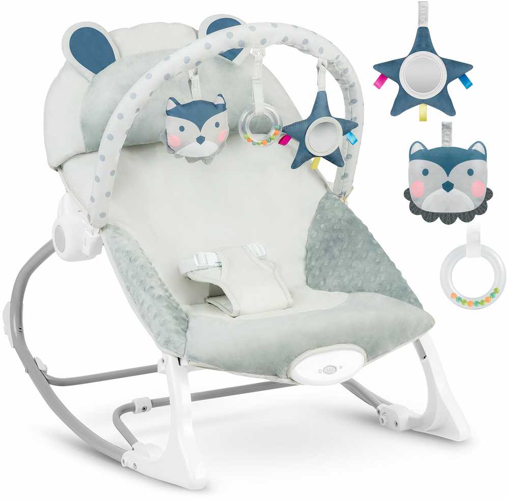 Ricokids šokinėjimo lovelė su vibracija - viržių spalvos