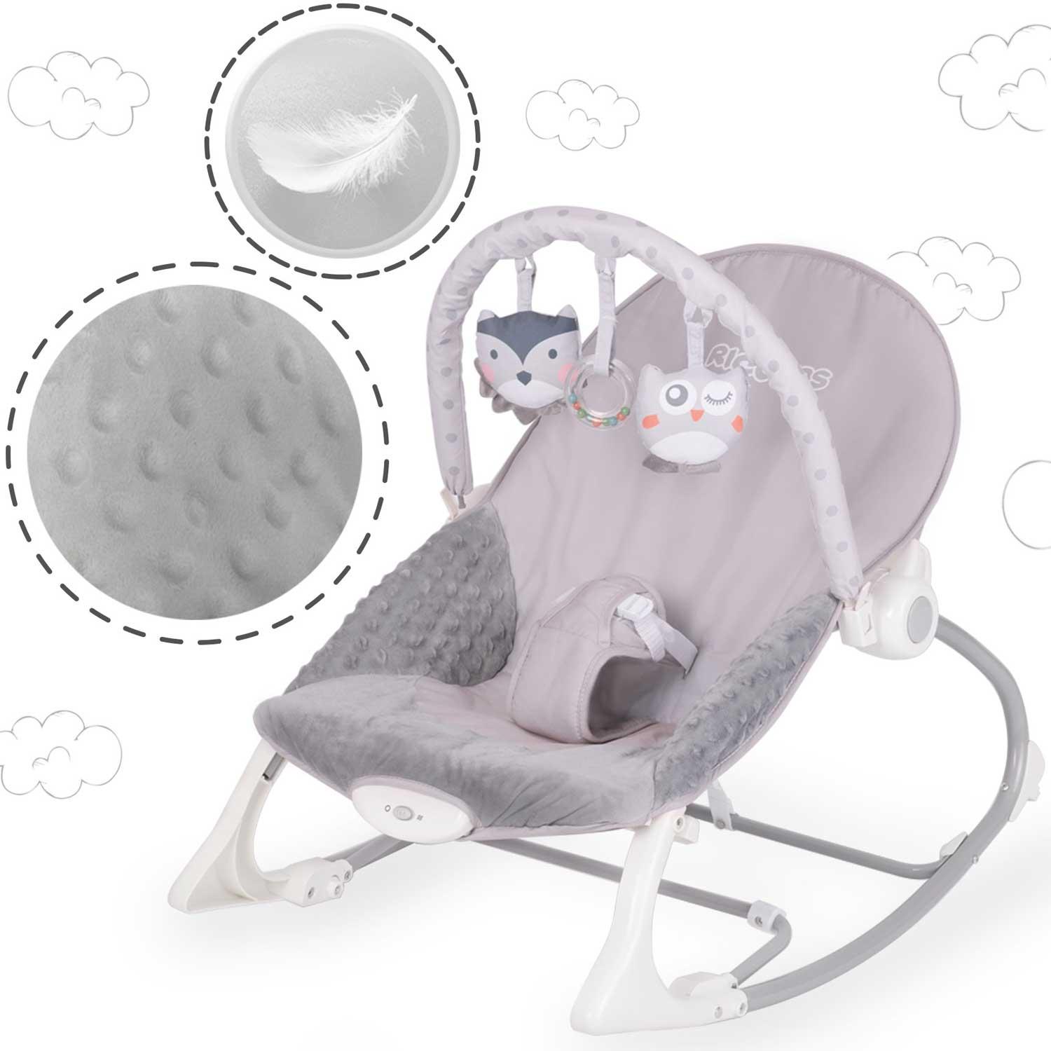 Ricokids šokinėjimo lovelė su vibracija - viržių spalvos