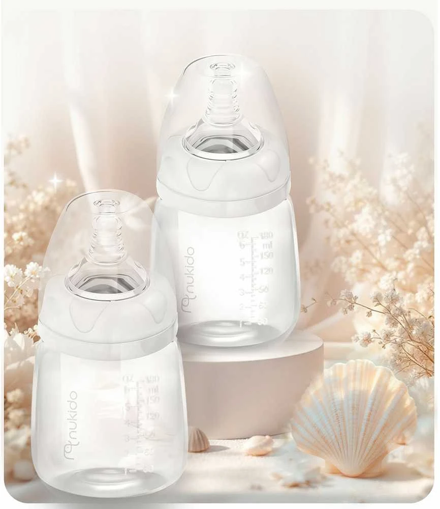 Nukido 180 ml pieno buteliukai rinkinys