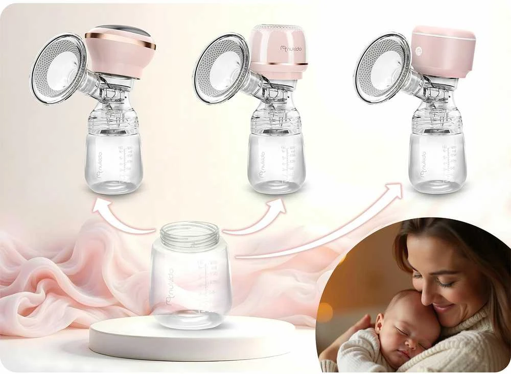 PP pieno buteliukų rinkinys 2 vienetai Nukido 0+, 180 ml