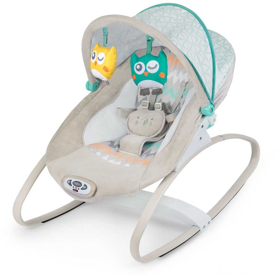 Ricokids šokinėjimo lovelė su vibracija ir muzika - pilka