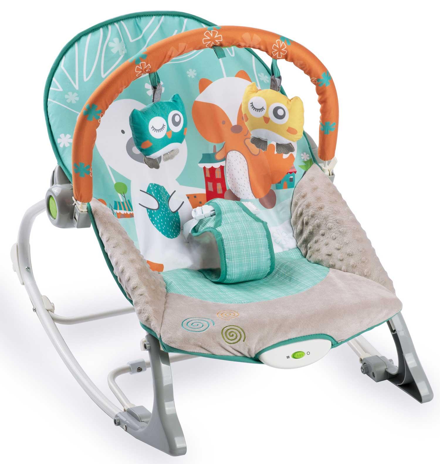 Ricokids šokinėjantis batutas su vibracija - baltas ir mėlynas