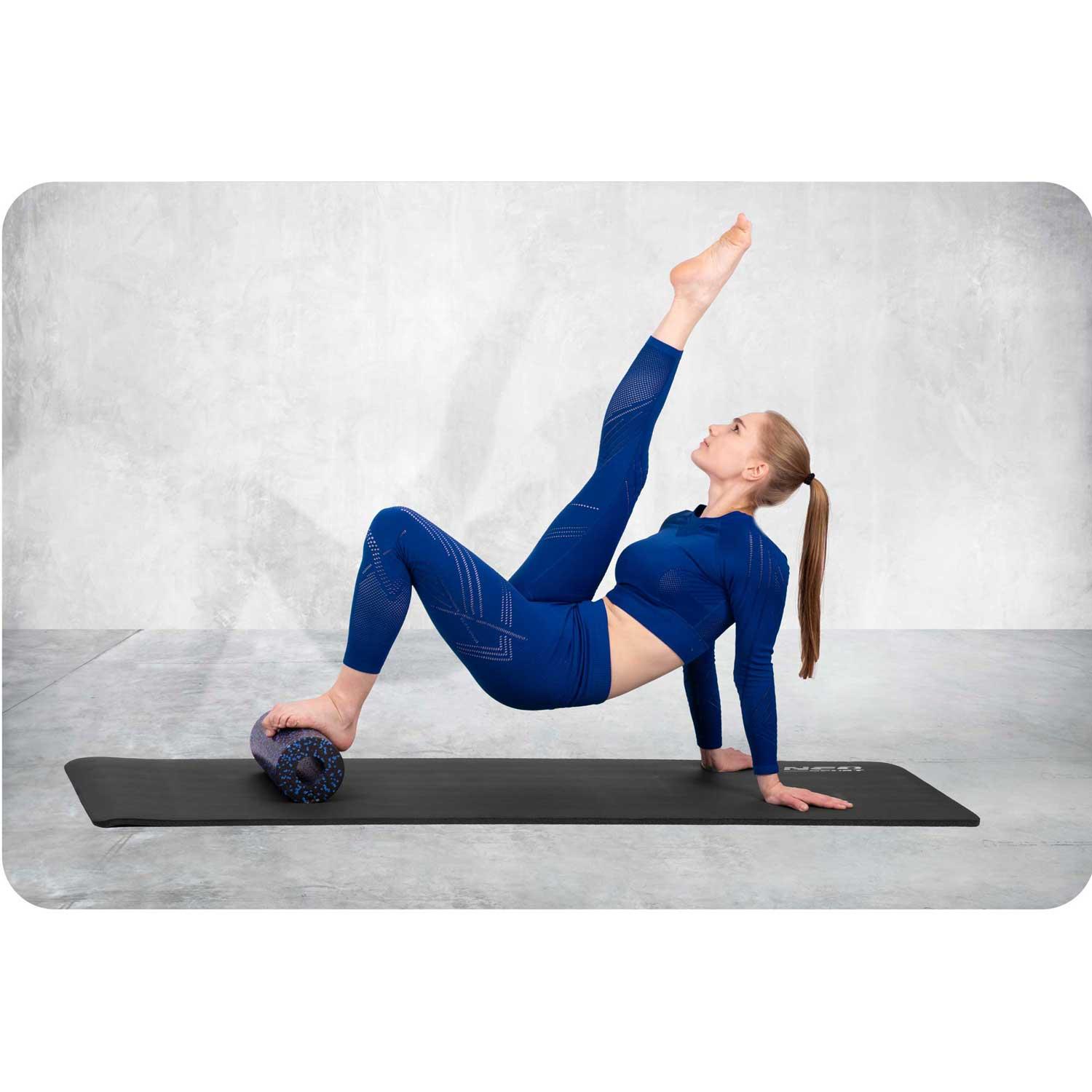 Neo-Sport Mankštos volelis 33x14cm NS-954 juodas ir mėlynas