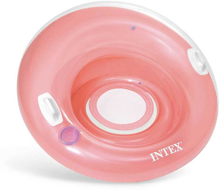 Pripučiama kėdė su rankenomis, rožinė, 119 cm, INTEX 58883