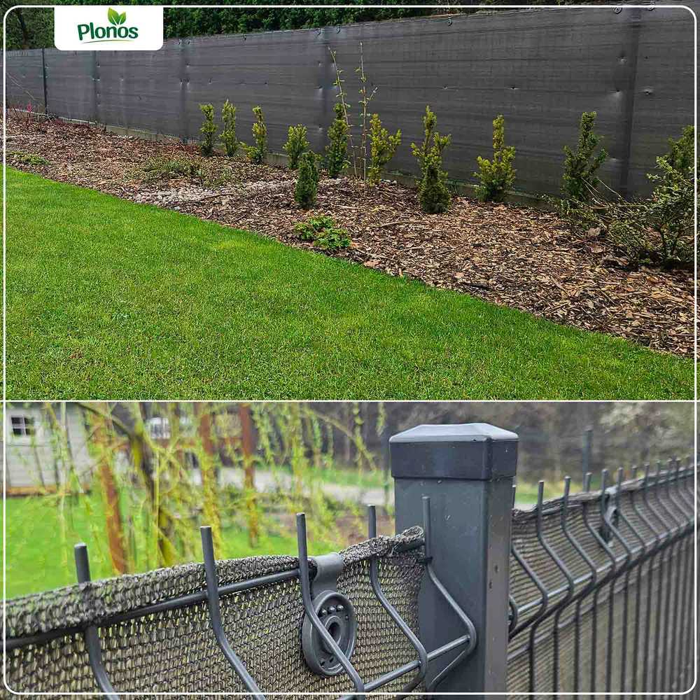Plonos Tinklelis nuo šešėlių 1,2 x 50 m, 110 g/m² + 50 spaustukų, pilkas