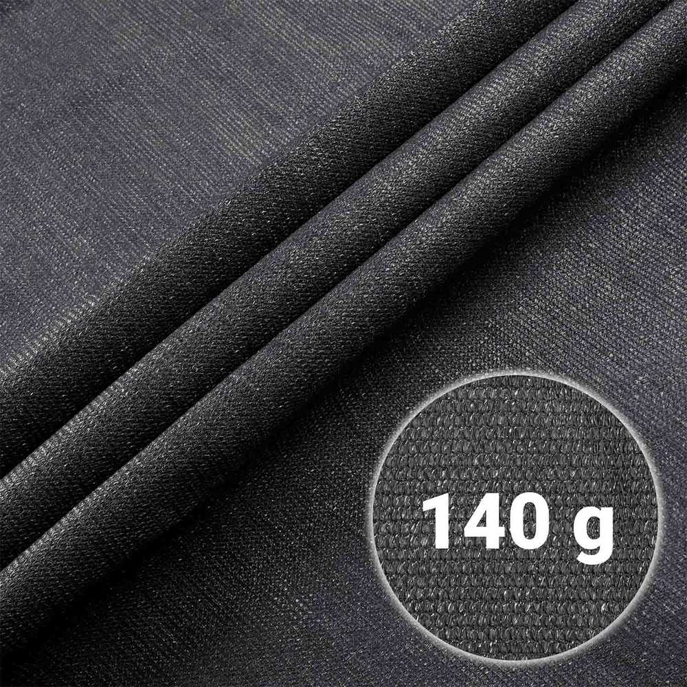 Plonos Tinklelis nuo šešėlių 1,2 x 50 m, 140 g/m² + 50 spaustukų, pilkas