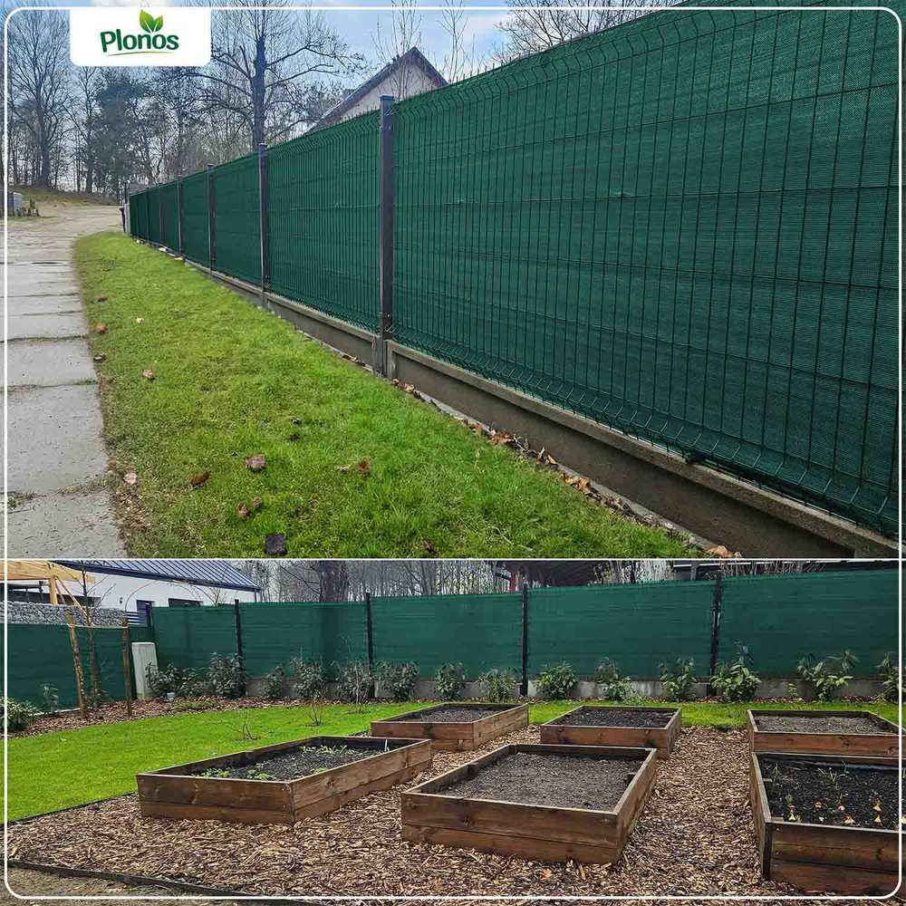 Plonos Tinklelis nuo šešėlių 1,5 x 25 m, 110 g/m2 + 50 spaustukų, žalias