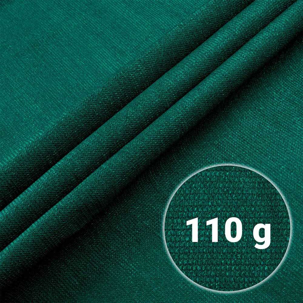 Plonos Tinklelis nuo šešėlių 1,5 x 25 m, 110 g/m2 + 50 spaustukų, žalias