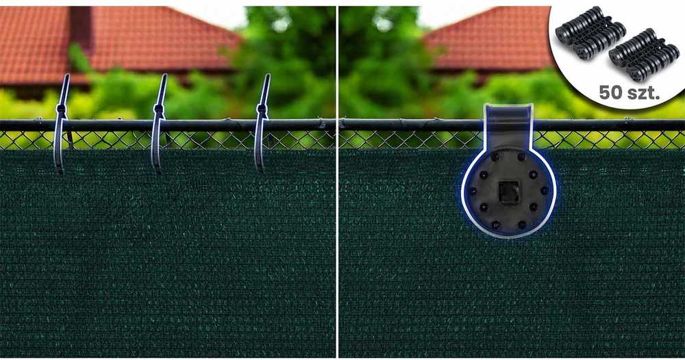 Plonos Tinklelis nuo šešėlių 1,5 x 25 m, 110 g/m2 + 50 spaustukų, žalias