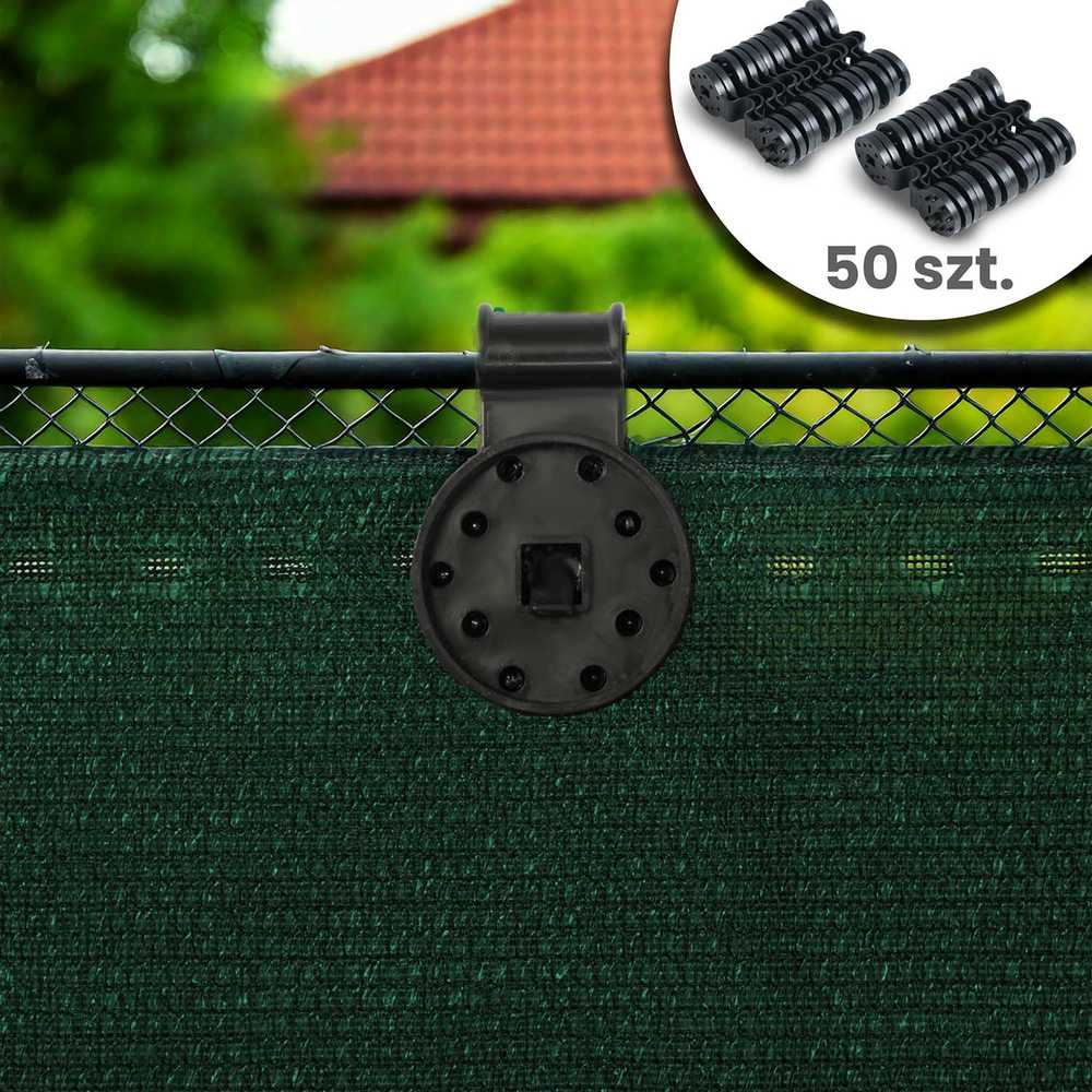 Plonos Tinklelis nuo šešėlių 1,5 x 25 m, 140 g/m², žalias + 50 spaustukų