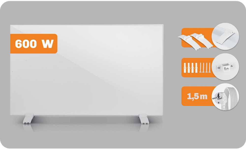 Berdsen Infraraudonųjų spindulių šildytuvas, 600 W spindulinis šildytuvas, energiją taupanti infraraudonųjų spindulių plokštė, greitas šildymas, tylus infraraudonųjų spindulių šildytuvas