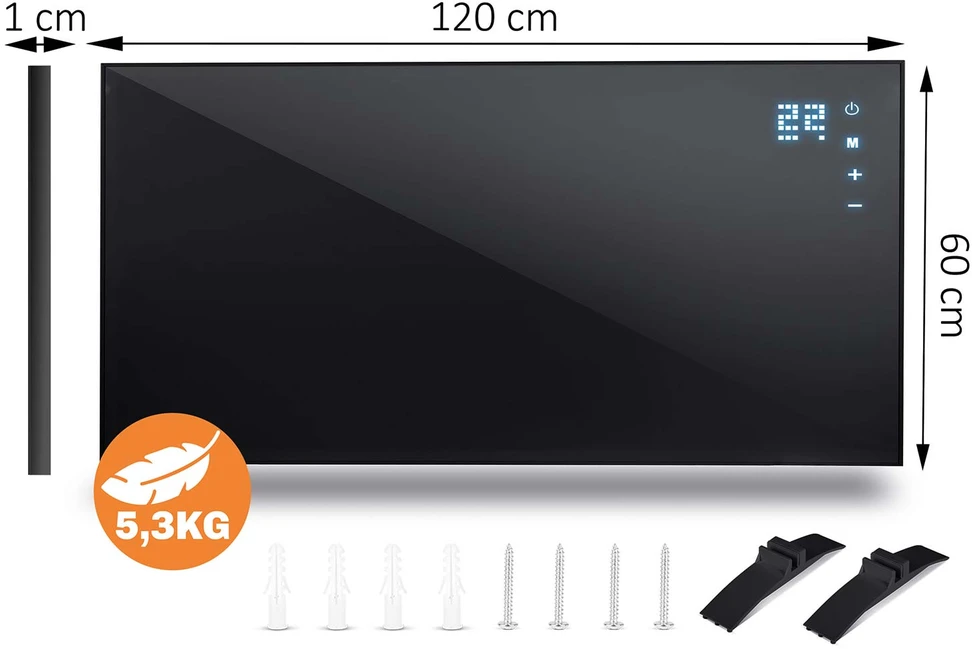 Infrared šildytuvas infraraudonųjų spindulių 1000 W Berdsen BD-992 pultas WiFi programėlė