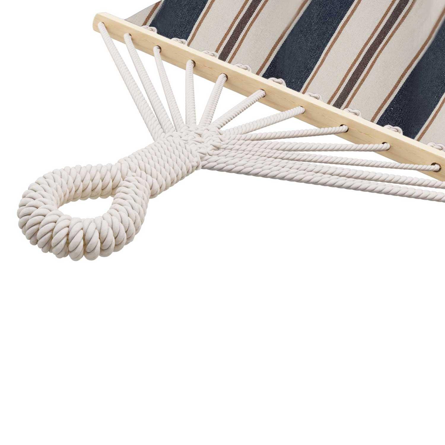 Sofotel „Bahama“ dvigulė sodo hamako sofa, balta ir mėlyna