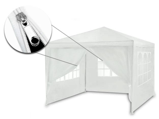 Plonos Sodo paviljonas baltas 3x3 m 4936