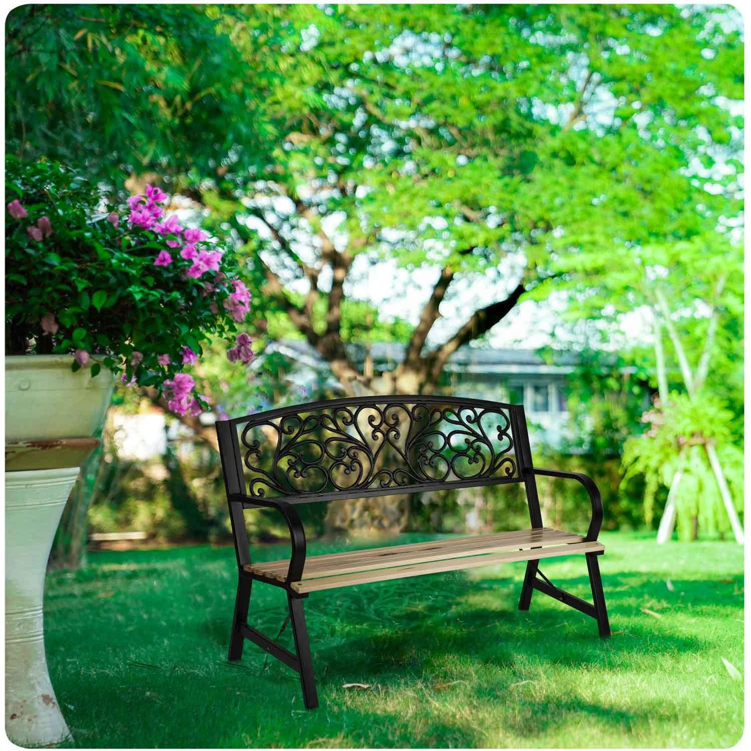 Sofotel Ivy sodo suoliukas su atlošu 122 x 88,5 x 55,5 cm