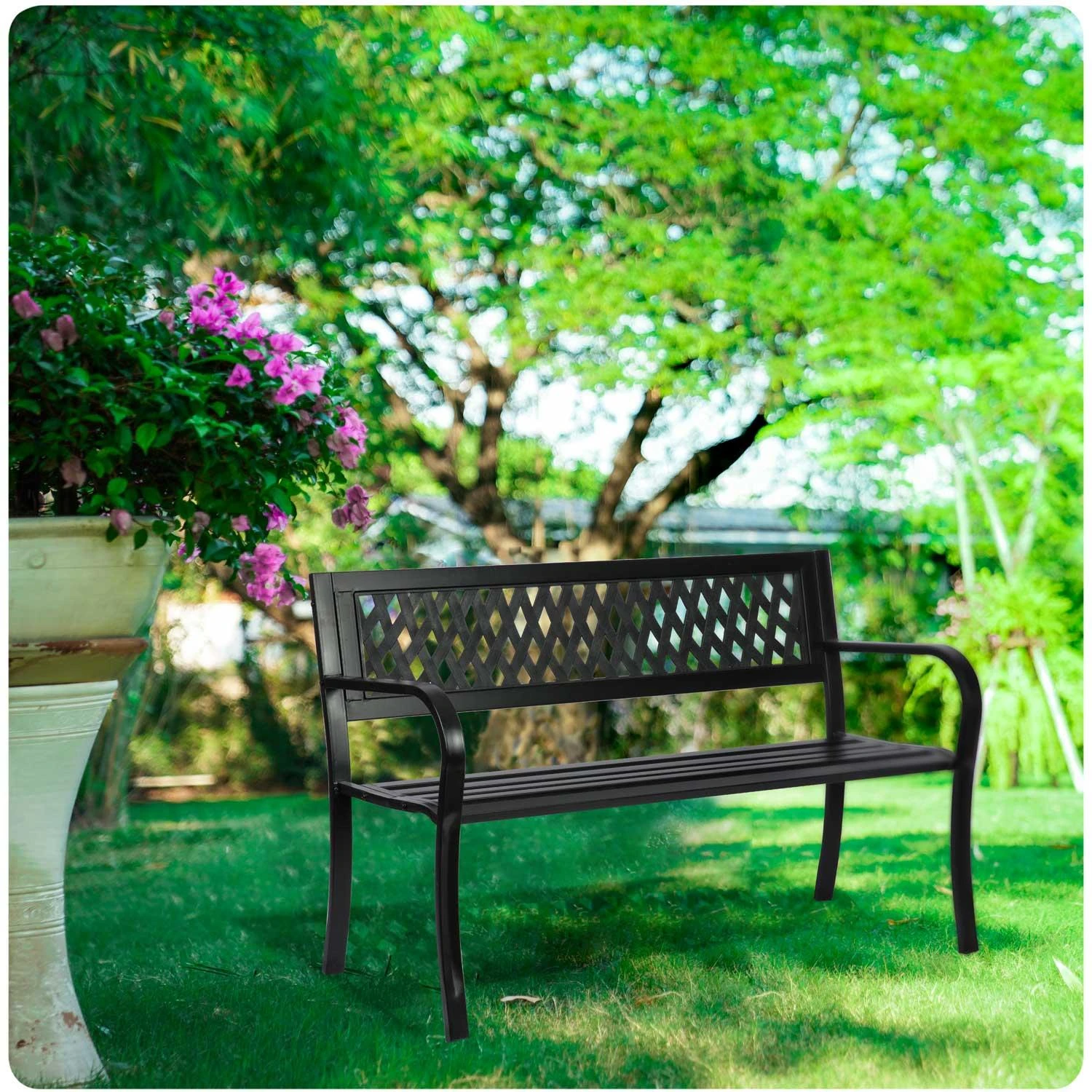 Sodo suoliukas su atlošu 125 x 77 x 49 cm Sofotel Clover