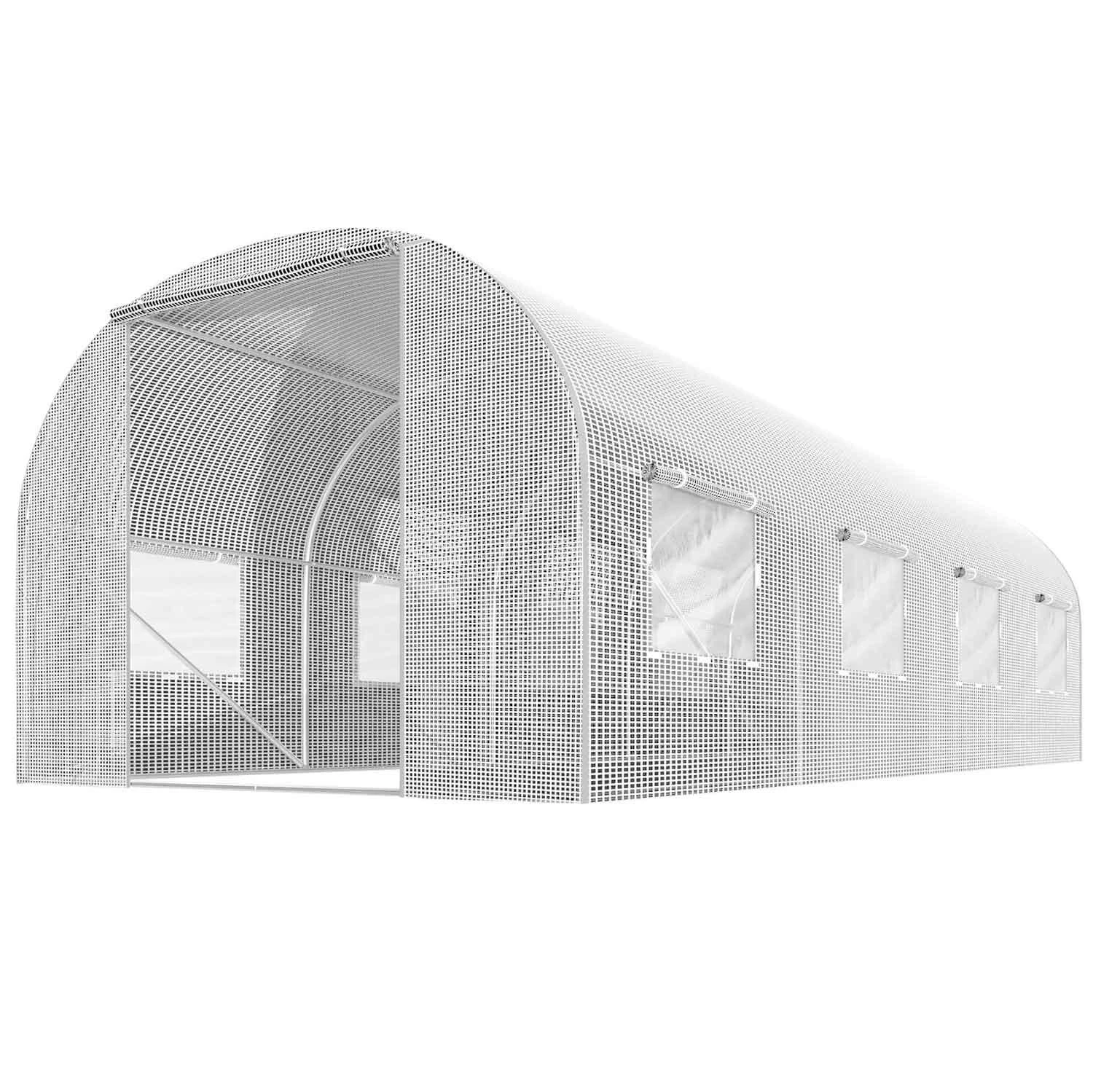 Šiltnamis 2,5x4m (10m2) baltas Plonos