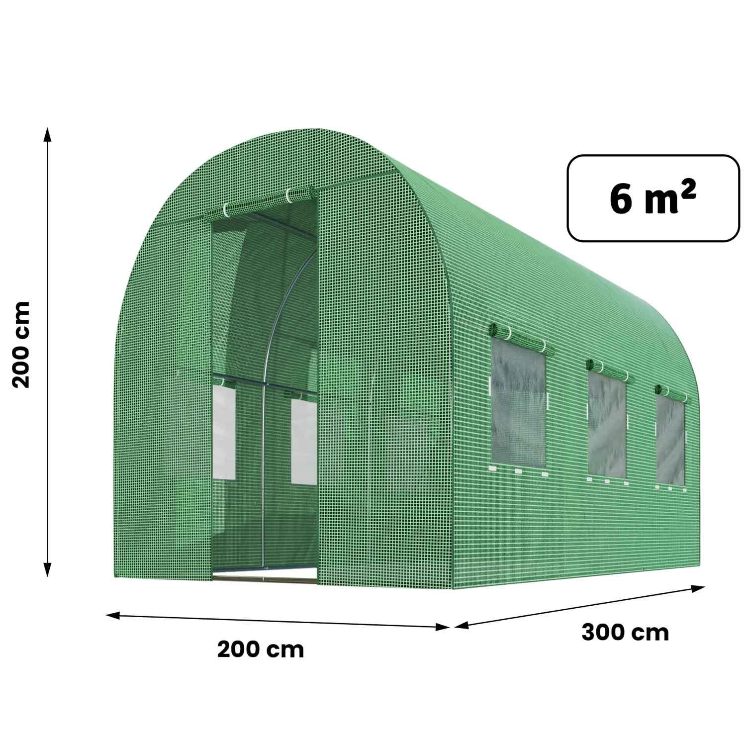 Šiltnamis 2x3m 6m2 Plonos