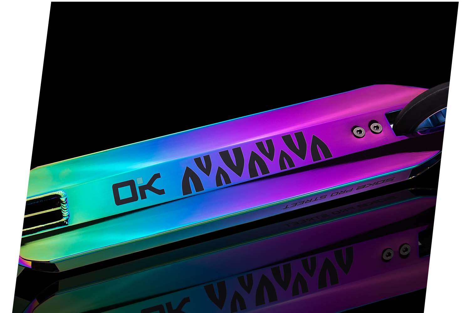 SOKE PRO gatvės neochrominis kaskadininkų paspirtukas