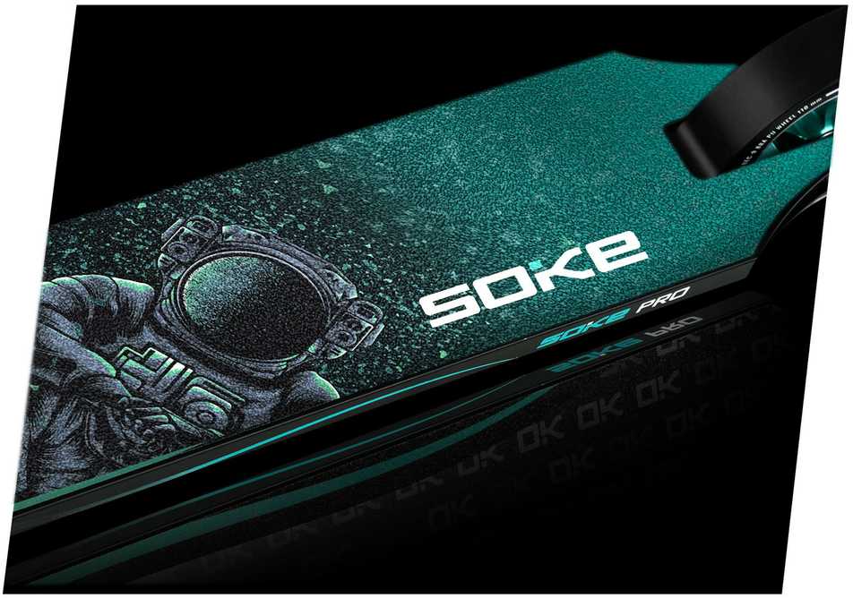 SOKE PRO turkio spalvos triukų paspirtukas